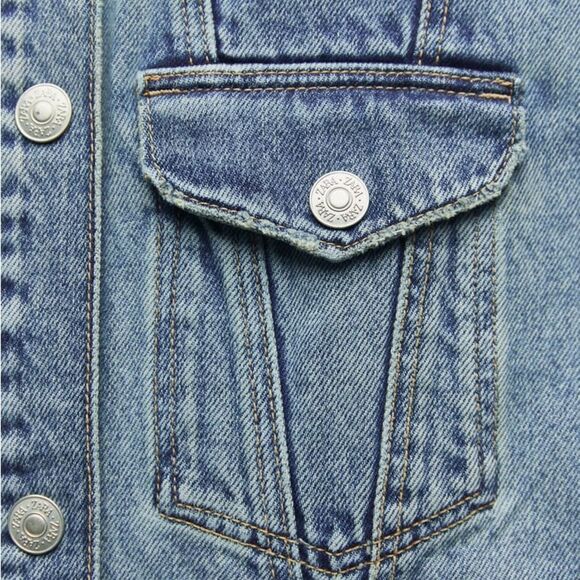 Zara Denim TRF Dress New Blue - Picture 7 of 8